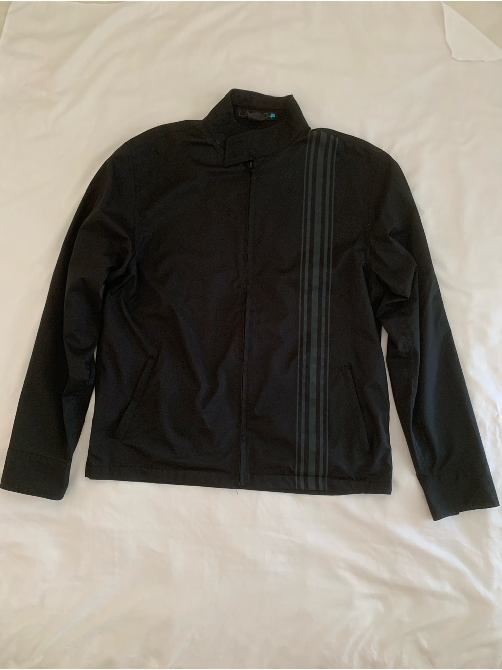EUC LAIRD Men's Black Harrington Jacket Windbreaker Size L